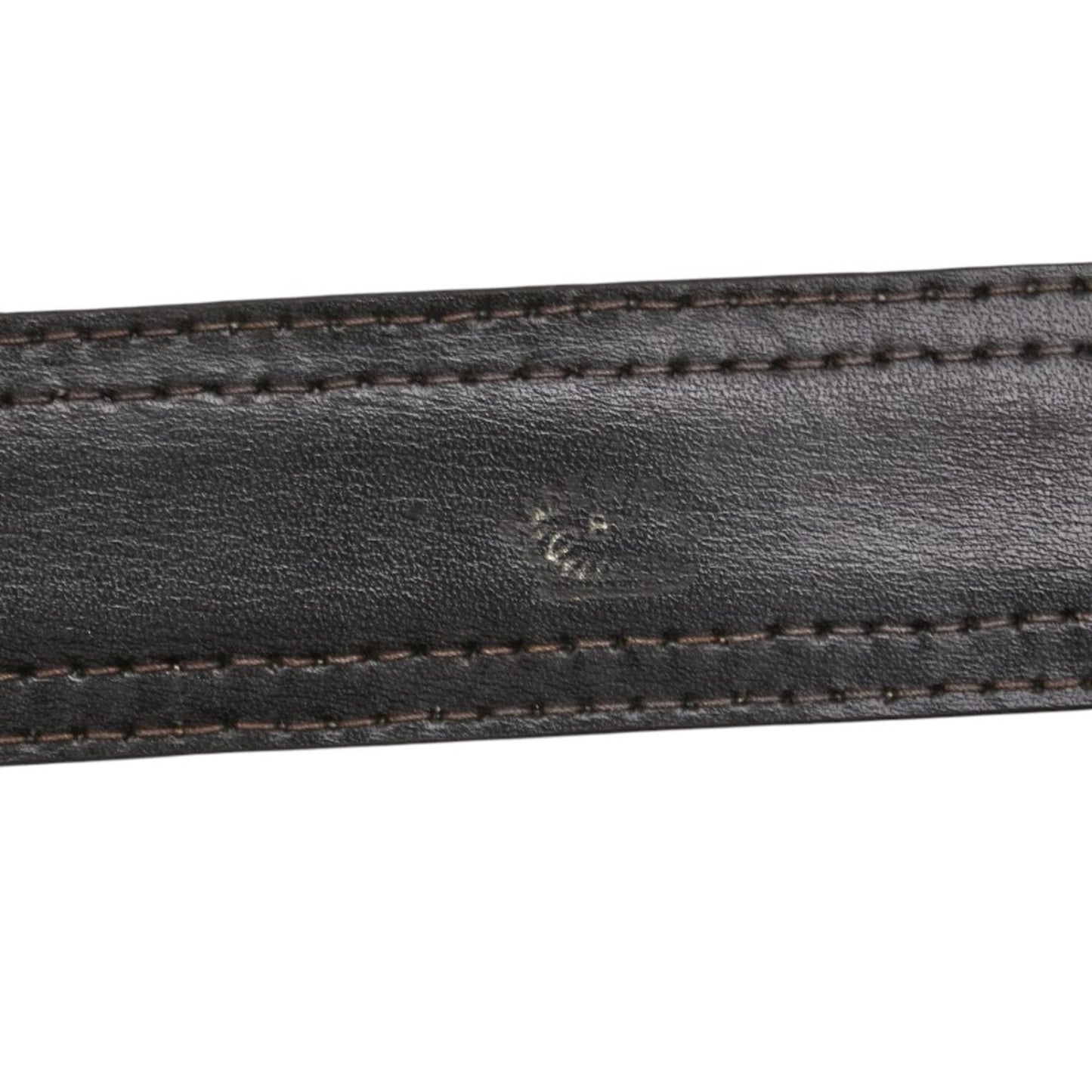 Gucci Old Belt Brown Beige Leather Canvas