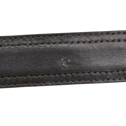 Gucci Old Belt Brown Beige Leather Canvas