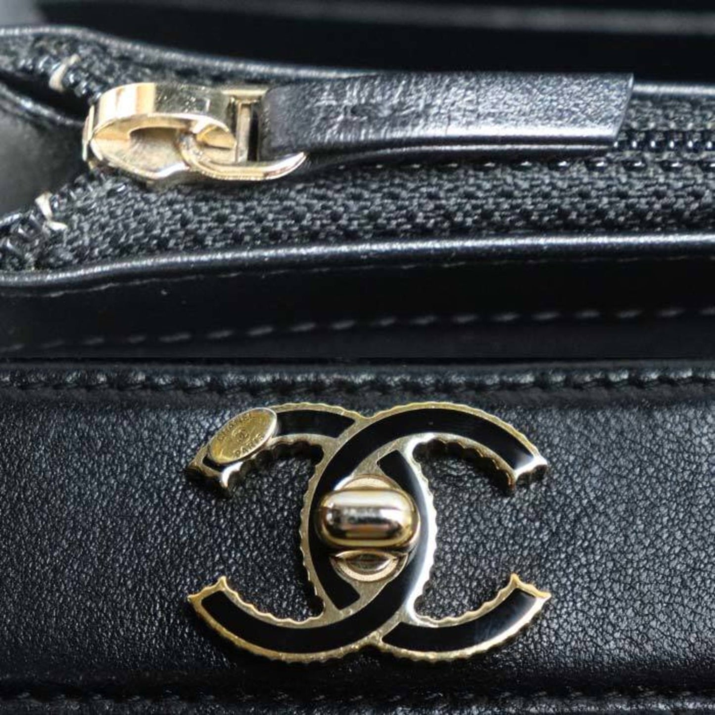 Chanel Chanel Matelasse Mademoiselle Long Wallet Black A80971