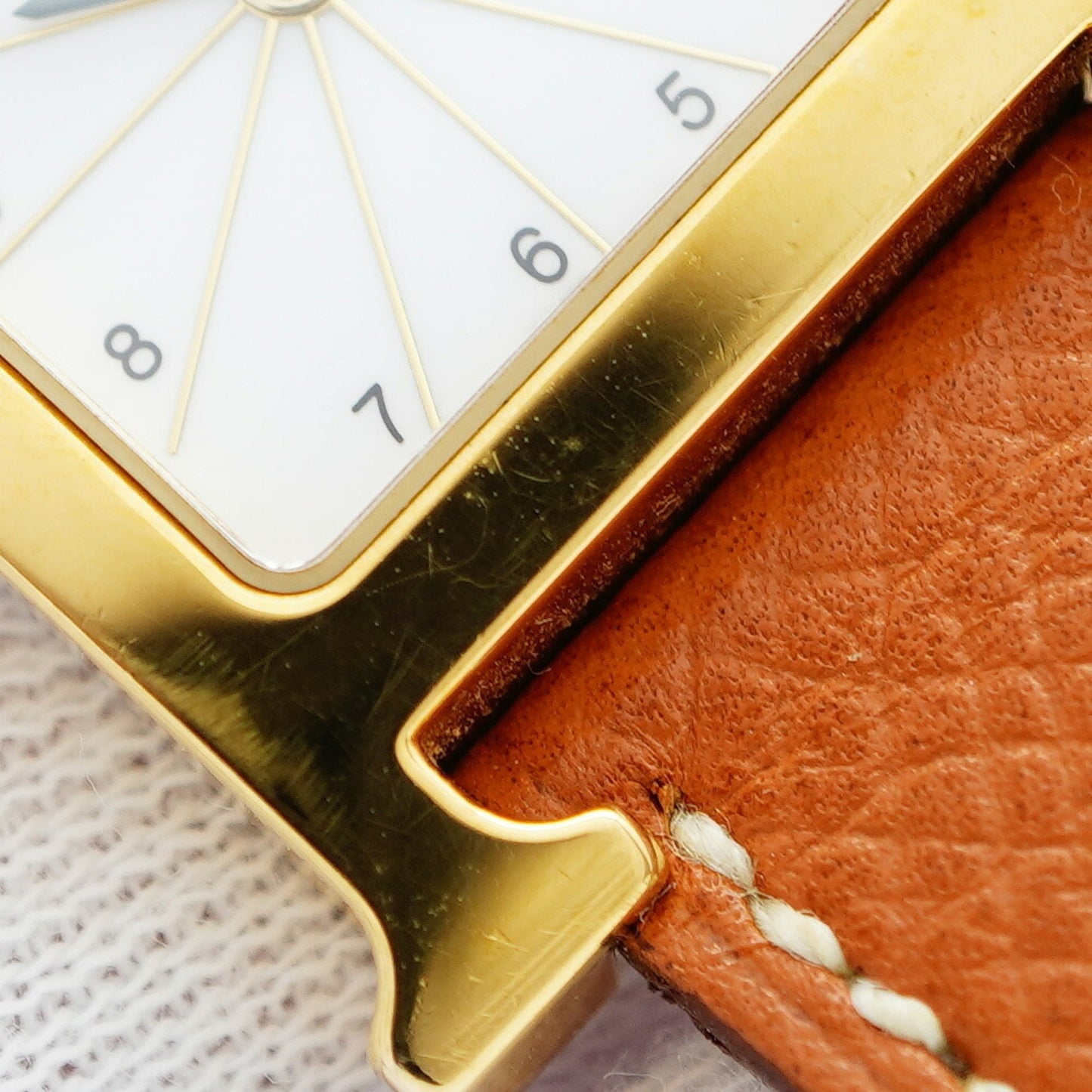 Herms H Watch Hh1.201 White Dial