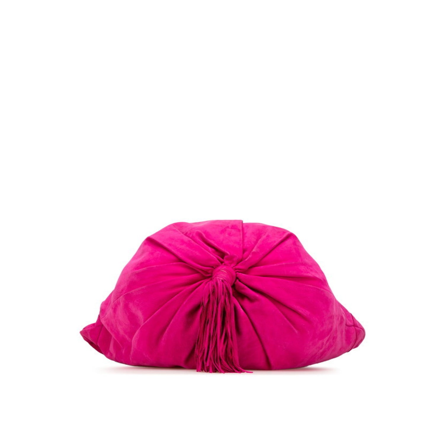 Bottega Veneta Tassel Crossbody Shoulder Bag In Pink Suede