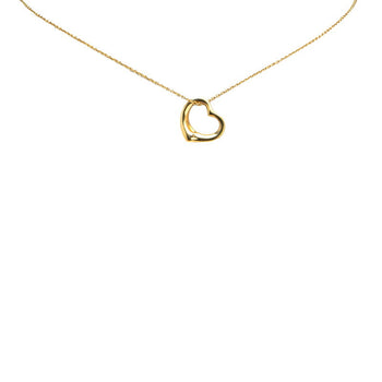 Tiffany & Co. Open Heart Elsa Peretti Necklace In 18K Yellow Gold