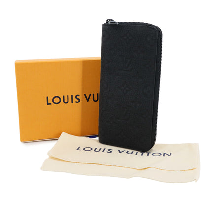 Louis Vuitton Monogram Taurillon Zippy Wallet Vertical Long In Black Leather M69047 Rfid
