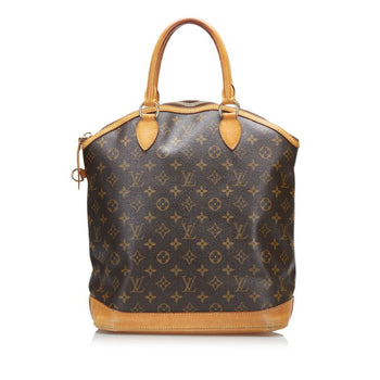 Louis Vuitton Monogram Lockit Mm Handbag Tote Bag M40606 Brown Pvc Leather
