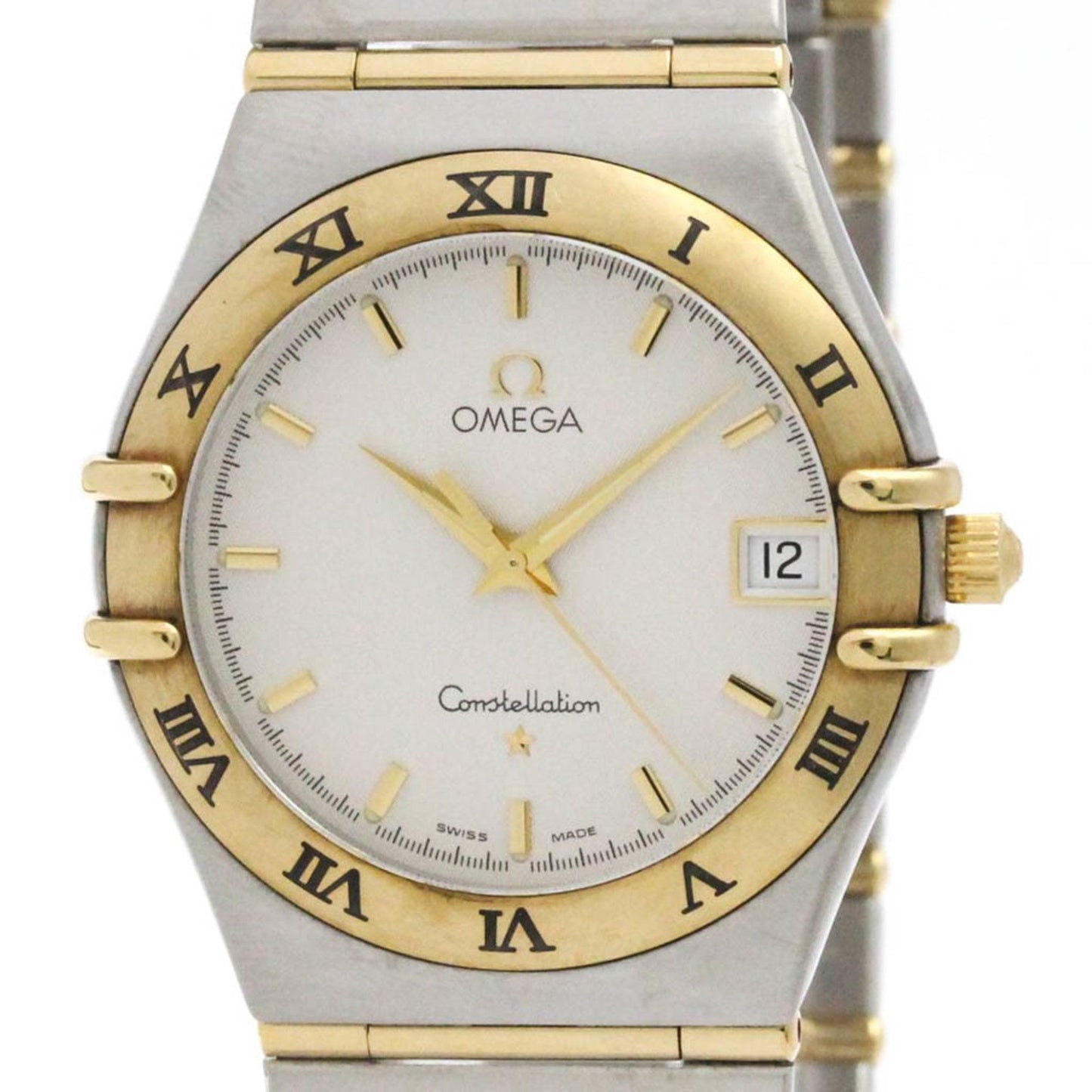 Omega Constellation 18K Gold Steel Quartz