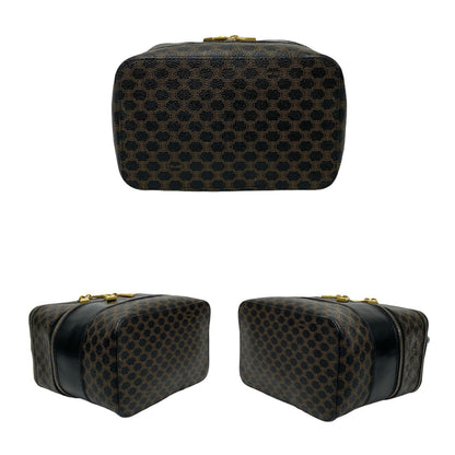 Celine Macadam Blason Triomphe Leather Handbag/Vanity Bag/Makeup Box