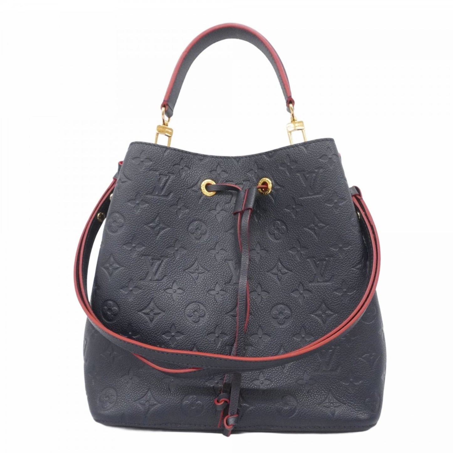 Louis Vuitton Monogram Empreinte Neonoe Handbag M45306 Marine Rouge 2-Way Bag