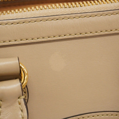 Gucci Handbag Sherry Line Horsebit 677212 Leather Beige 2-Way Bag