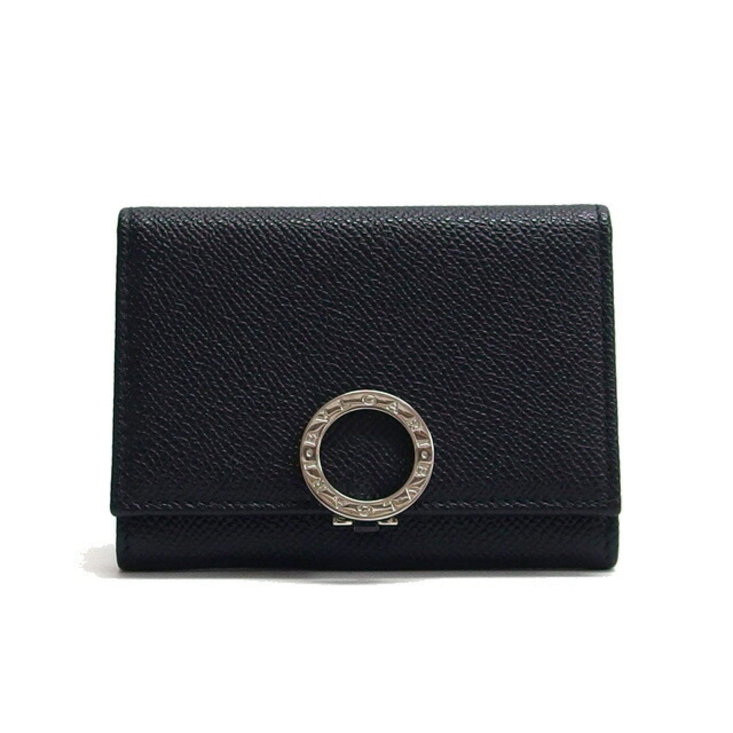 Bvlgari Clip Card Case Business Holder Black Unused