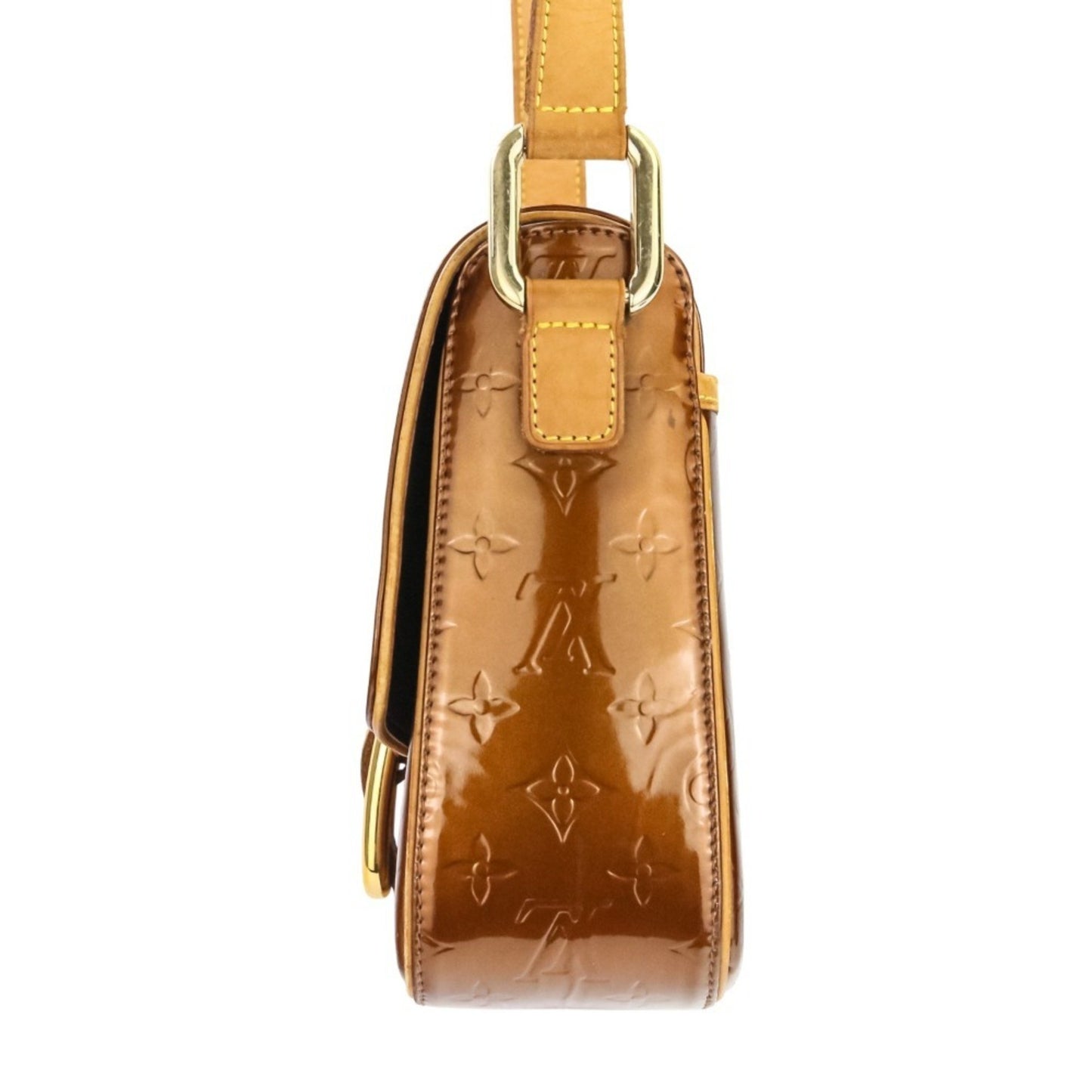 Louis Vuitton Vernis Christy Gm Shoulder Bag M91107 Brown