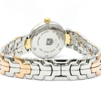 Tag Heuer Link Diamond 18K Pink Gold 18K Gold Steel Watch Wat1450 Bf580143