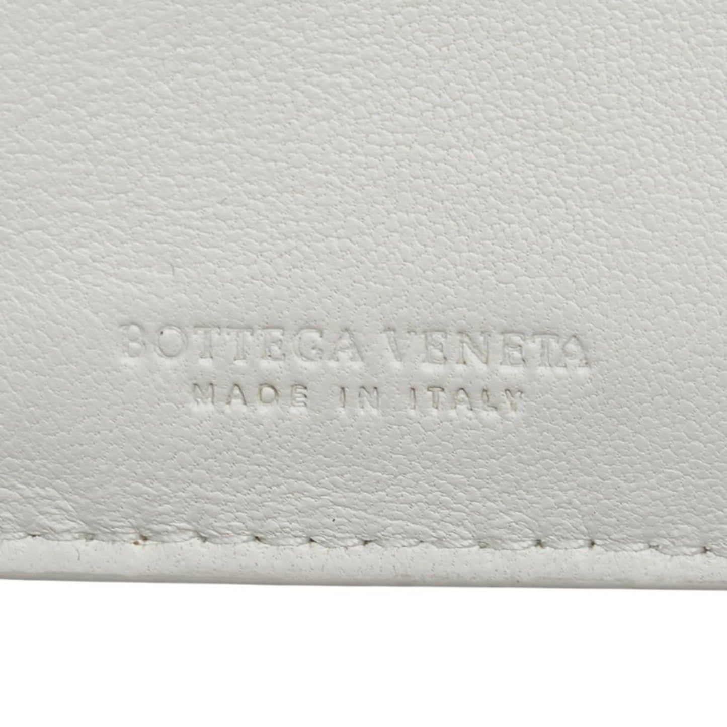 Bottega Veneta Intrecciato Bi-Fold Wallet White Leather