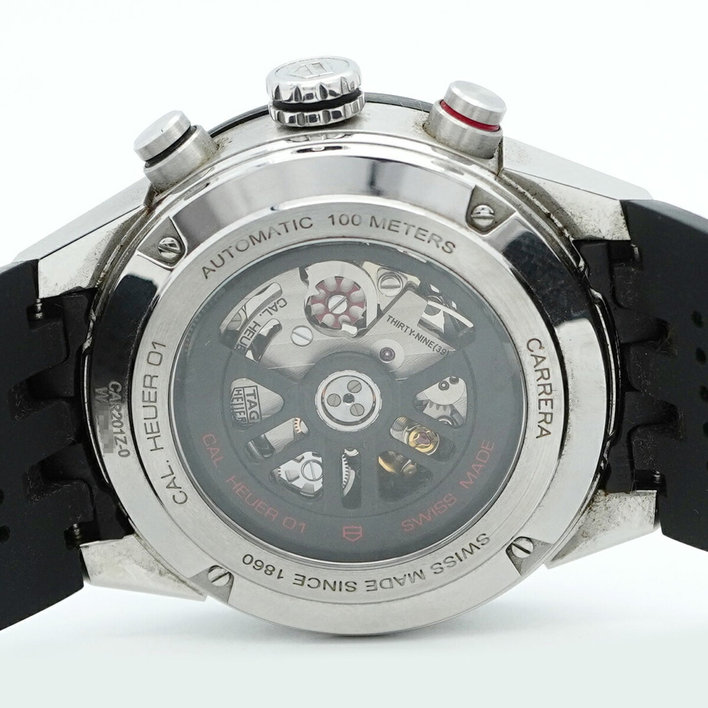 Tag Heuer Carrera Calibre 01 Car201Z Black Dial