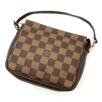 Louis Vuitton Truth Makeup Pochette Hand Pouch Damier Ebene N51982 Brown No1918