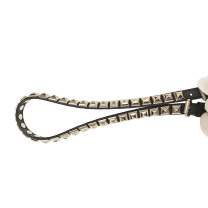 Prada Elektra 1Bd120 Electra Bag Studded Shoulder Crossbody Calf Leather Saffiano Pink Black