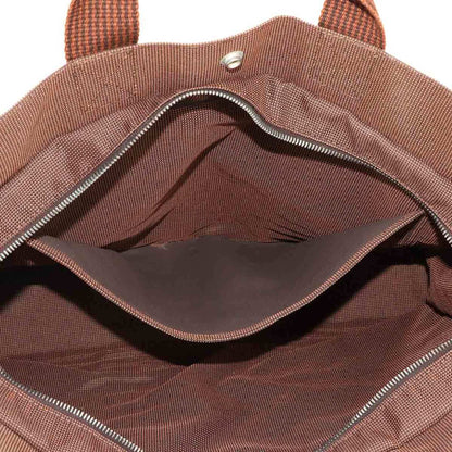 Hermes Herms Herline Mm Tote Bag In Brown Canvas