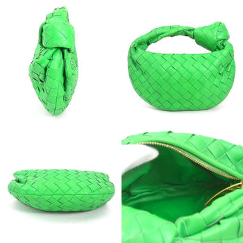 Bottega Veneta Handbag Mini Jody Leather Green Gold
