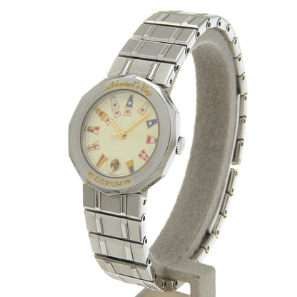 Corum Admiral'S Cup Watch 39.610.20 V-50 Stainless Steel Quartz Analog Display White Dial