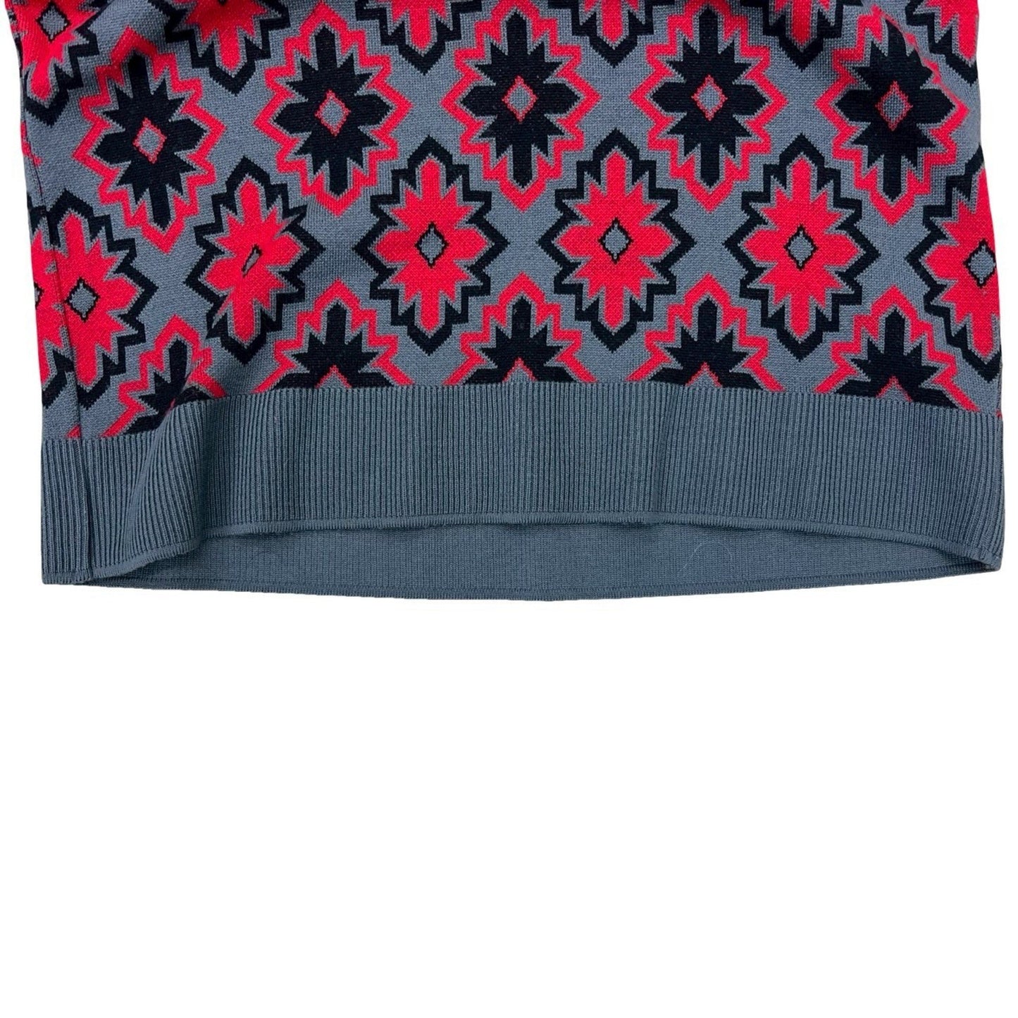 Yves Saint Laurent Vintage All-Over Print Wool Knit Skirt Set