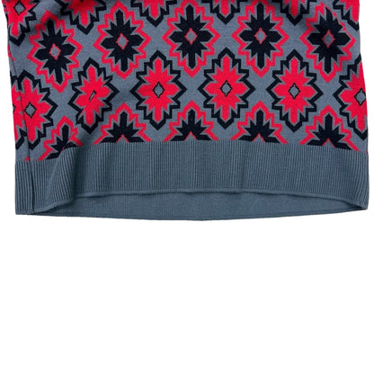 Yves Saint Laurent Vintage All-Over Print Wool Knit Skirt Set