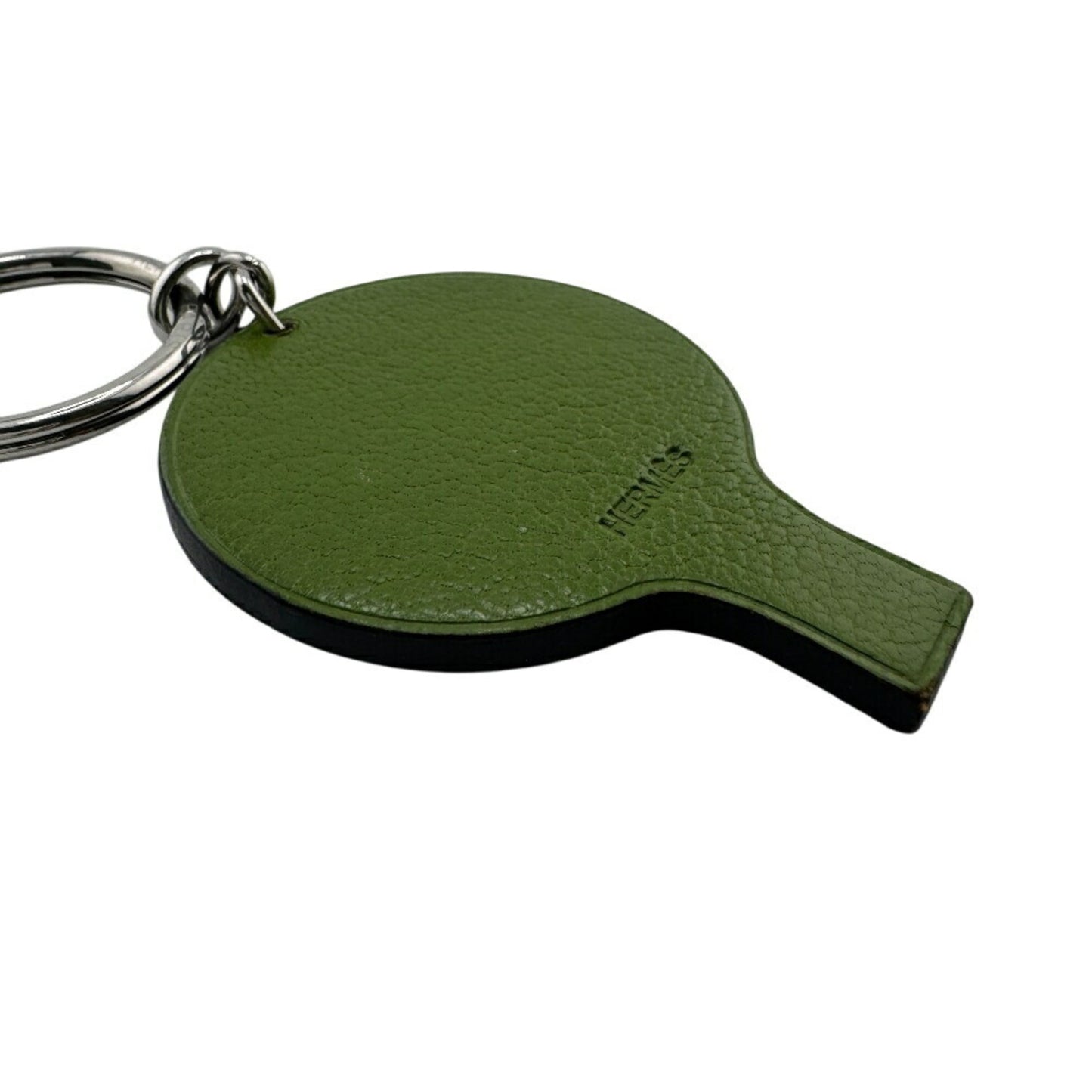 Hermes Balloon Motif Bag Charm Key Ring Holder Wallet Green