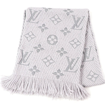 Louis Vuitton M74742 Echarpe Logomania Wool And Silk Monogram Fringe Scarf