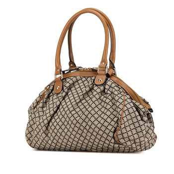 Gucci Diamante Sukey Handbag Shoulder Bag 223974 Beige Brown Canvas Leather
