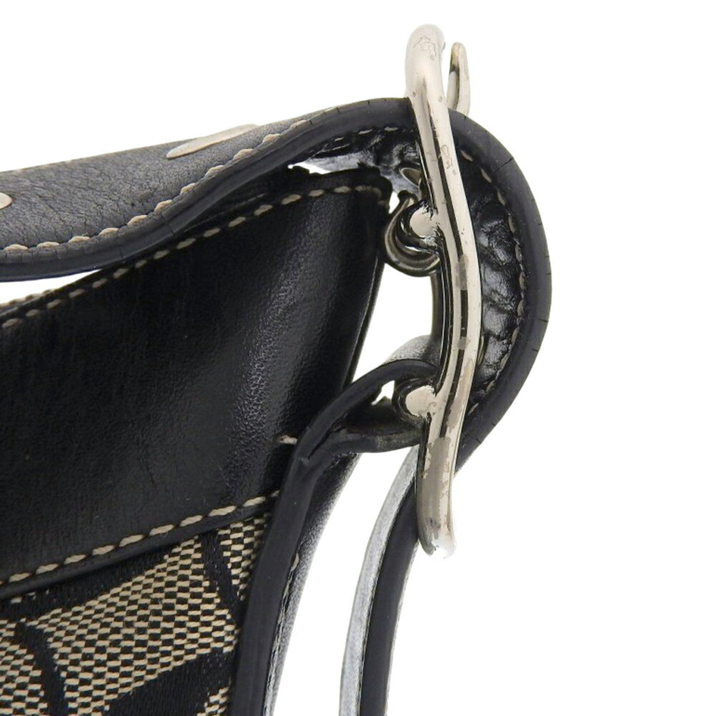 Coach Signature Shoulder Bag 6346 Canvas Gray/Black