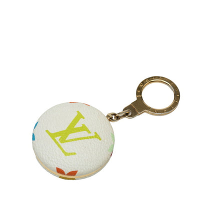 Louis Vuitton Monogram Multicolore Astropil Charm Keychain M51911 White Gold Plated
