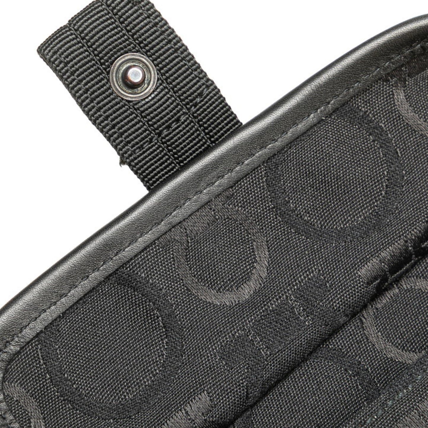 Salvatore Ferragamo Gancini Body Bag In Black Canvas