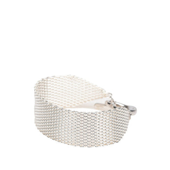 Tiffany & Co. Open Heart Toggle Chain Bracelet/Bangle In 925 Sterling Silver