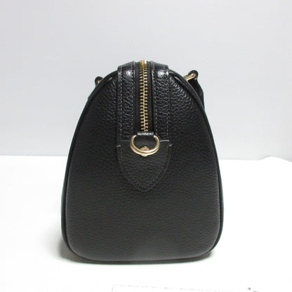 Coach Lowan Satchel Leather 2Way Handbag Shoulder Bag Cv962 Black