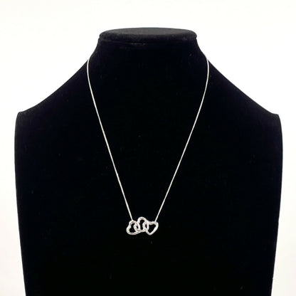 Tiffany & Co. Tiffany Triple Heart Necklace In 925 Sterling Silver