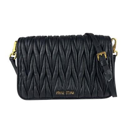 Miu Miu Miu Matelasse Leather Shoulder Bag