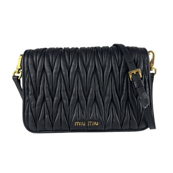 Miu Miu Miu Matelasse Leather Shoulder Bag