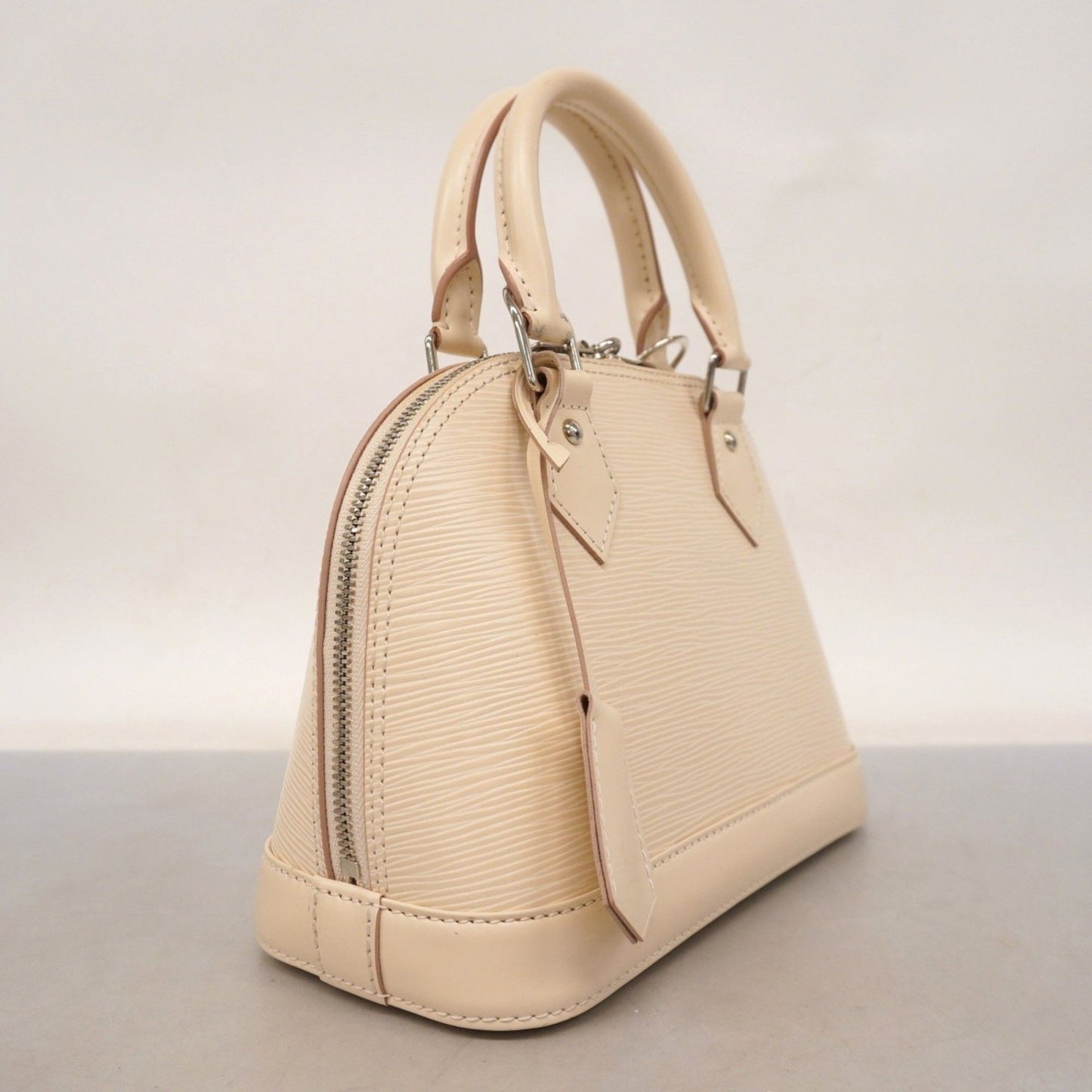 Louis Vuitton Epi Alma Bb Handbag M58706 Quartz White