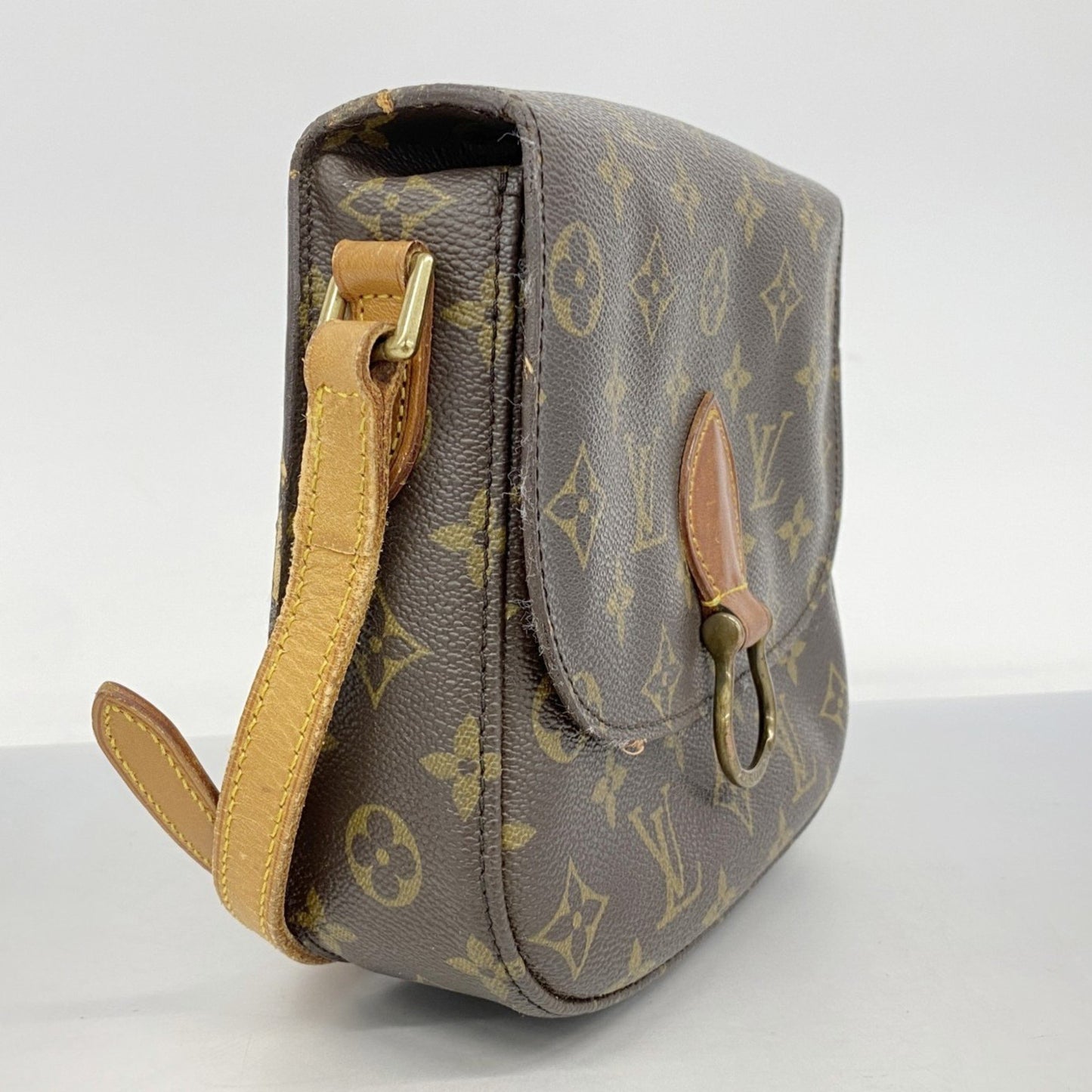 Louis Vuitton Monogram Saint-Cloud Mm Shoulder Bag M51243 Brown