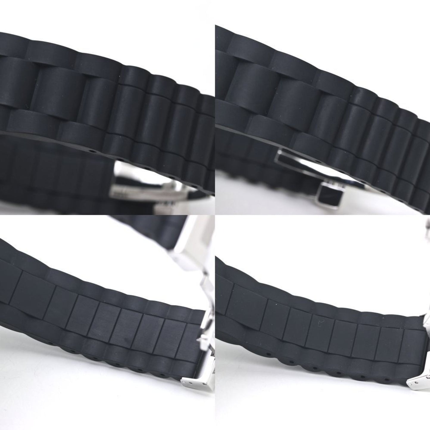 Chaumet Class One Sm W17288-38E Men'S Stainless Steel And Rubber Watch With 8 Diamond Indices Bezel