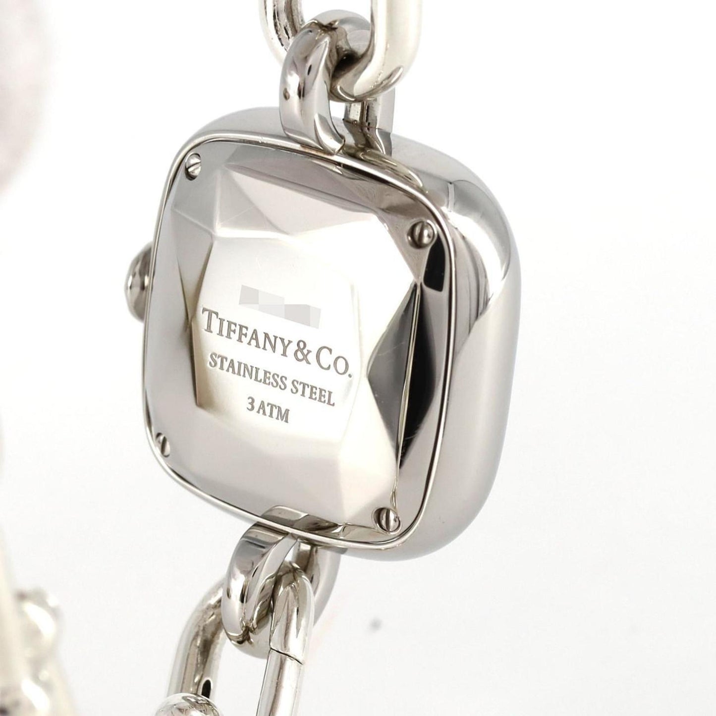 Tiffany Hardware Lug D Bracelet Large Size 73331277 Stainless Steel Quartz Watch