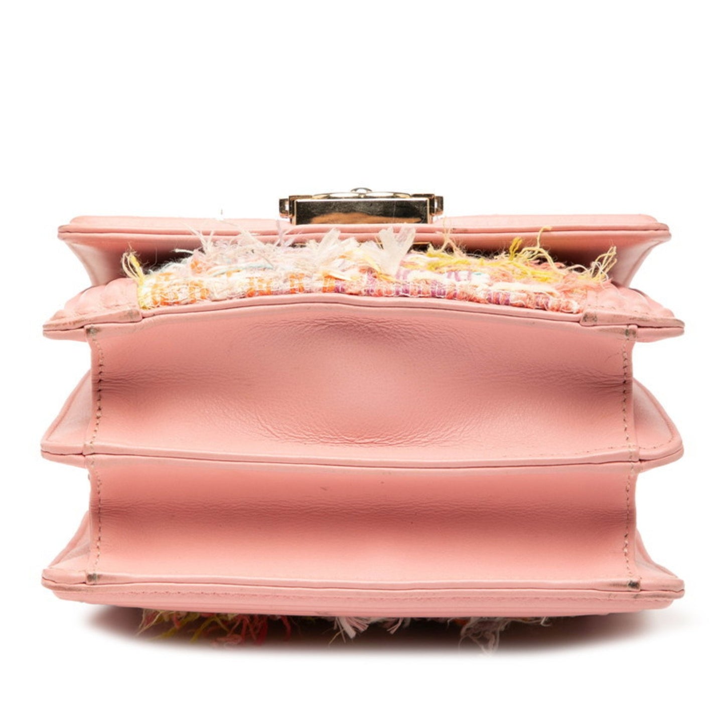 Chanel Boy Chanel Coco Mark Chain Shoulder Bag In Pink Multicolor Tweed