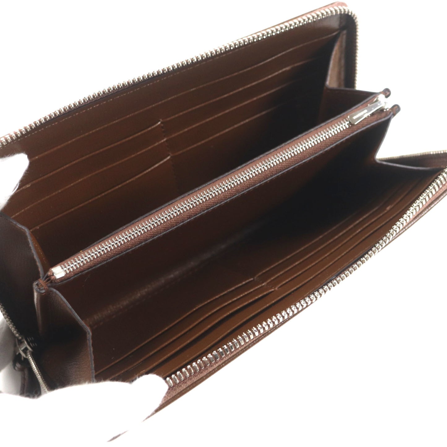 Gucci Balenciaga The Hacker Project Neoclassic Canvas And Leather Gg Print Round Zip Wallet