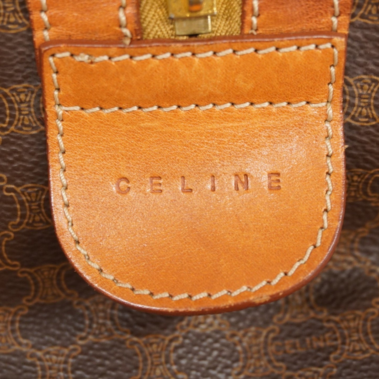Celine Boston Bag Macadam Brown
