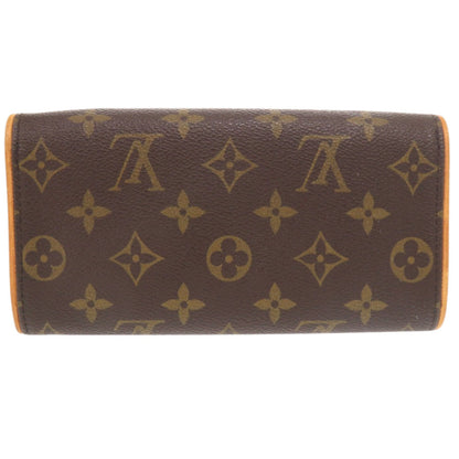 Louis Vuitton Pochette Twin Pm Monogram M51854 Canvas Brown Lv Shoulder Bag 0087 Louis Vuitton