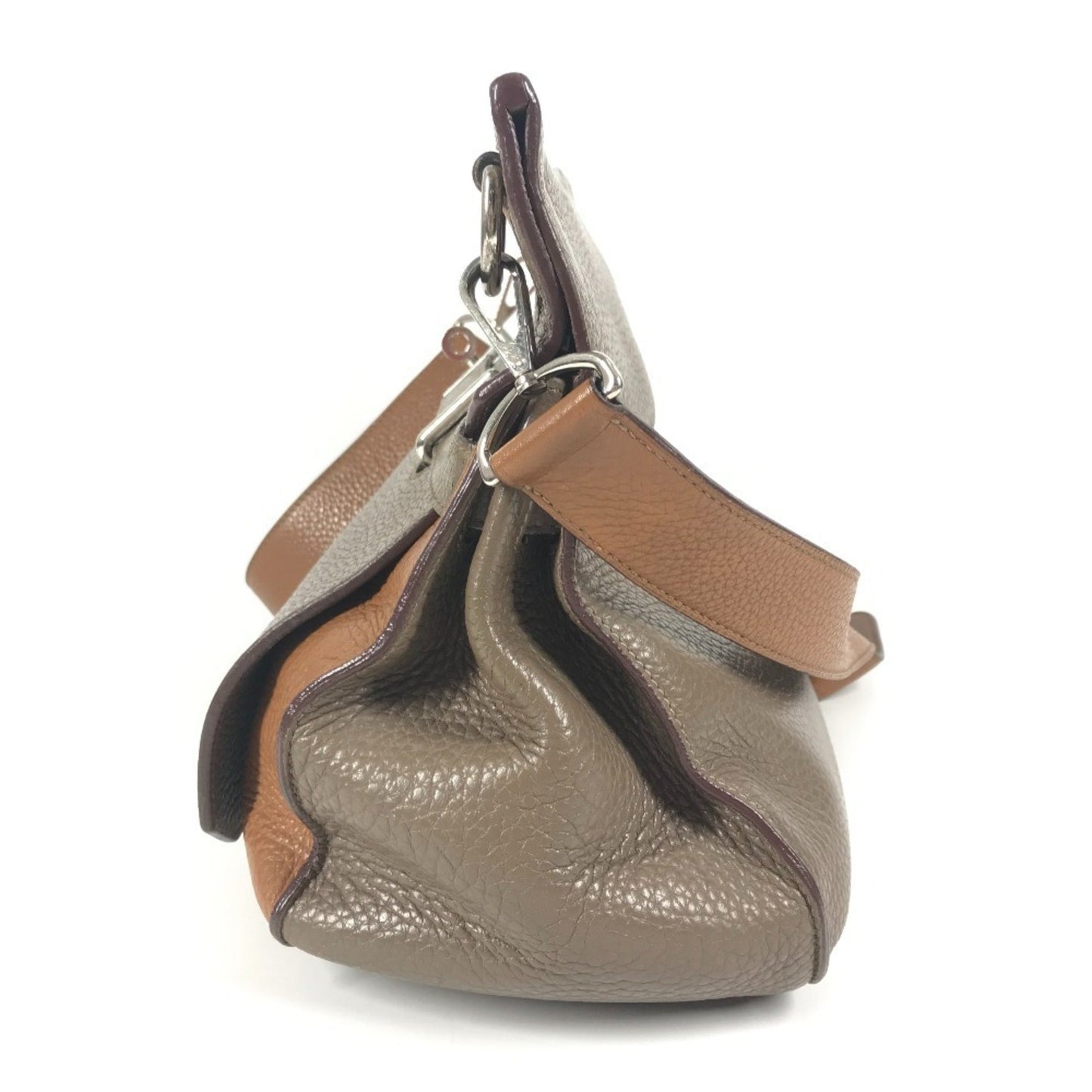 Hermes Gypsiere 34 Two-Tone Crossbody Flap Shoulder Bag In Taurillon Clemence Leather