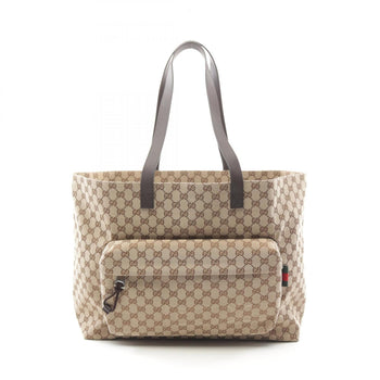 Gucci Gg Canvas Large Tote Bag Leather
