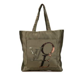 Louis Vuitton That'S Love Mm Handbag Tote Bag M95385 Khaki Green Satin