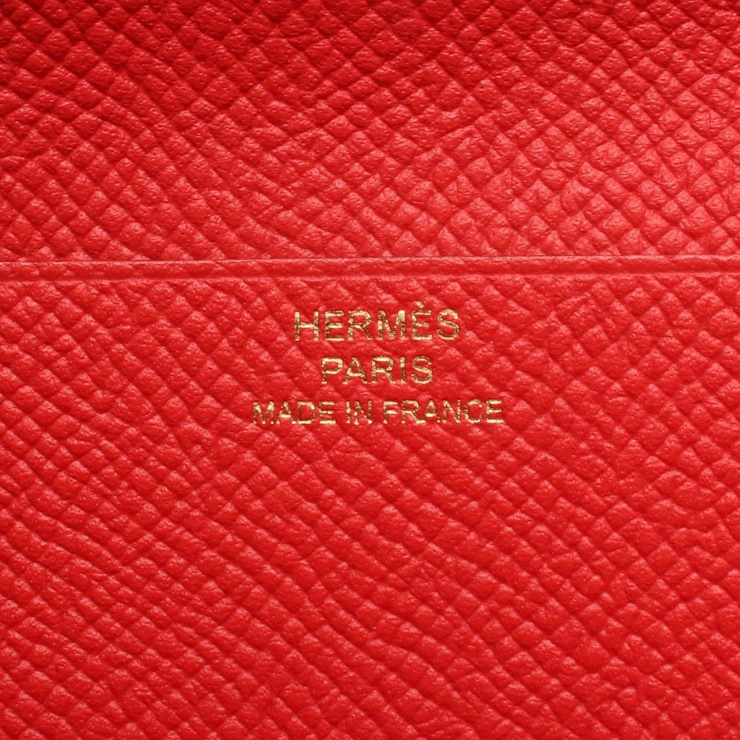 Hermes Herms Bearn Soufflet Bi-Fold Long Wallet In Calfskin Leather (Cowhide) With Epsom Leather