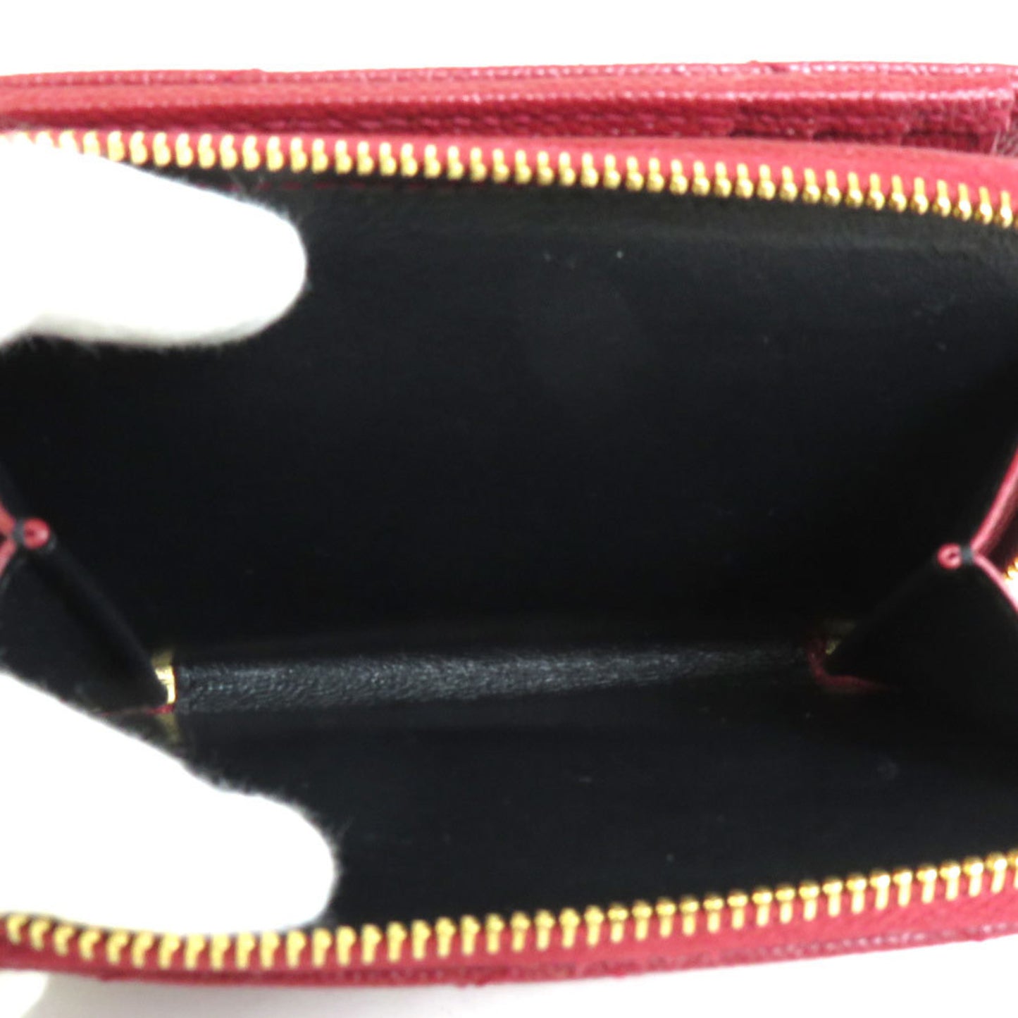 Saint Laurent Bifold Wallet Leather Red