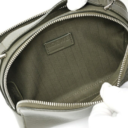 Loewe Crossbody Camera Bag Mini Shoulder C565R41X01 Satin Calfskin Khaki E-158820