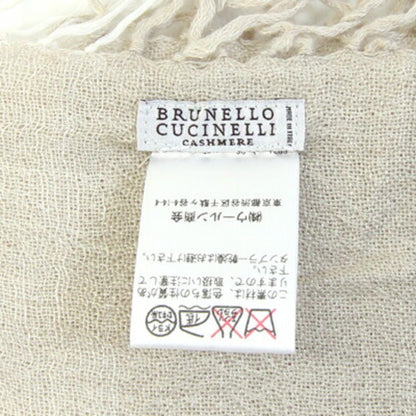 Brunello Cinnelli Brunello Cucinelli Large Cashmere Chiffon Shawl In Ivory